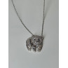 925 Sterling Silver Baby Bear CZ Necklace Length 18 Inch
