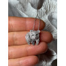 925 Sterling Silver Baby Bear CZ Necklace Length 18 Inch