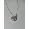 925 Sterling Silver Baby Bear CZ Necklace Length 18 Inch