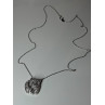 925 Sterling Silver Baby Bear CZ Necklace Length 18 Inch