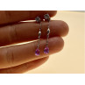 925 Sterling Silver Pink Spinel & CZ Stud Earrings