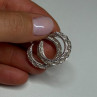 925 Sterling Silver Earrings Length 24 Mm