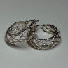 925 Sterling Silver Earrings Length 24 Mm