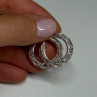 925 Sterling Silver Earrings Length 24 Mm