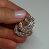 925 Sterling Silver Earrings Length 24 Mm
