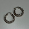 925 Sterling Silver Earrings Length 24 Mm
