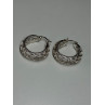 925 Sterling Silver Earrings Length 24 Mm