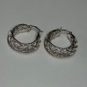 925 Sterling Silver Earrings Length 24 Mm