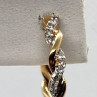 10K Yellow Gold Diamonds 0.3 Carat Earrings Length 18 mm