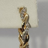 10K Yellow Gold Diamonds 0.3 Carat Earrings Length 18 mm