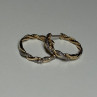 10K Yellow Gold Diamonds 0.3 Carat Earrings Length 18 mm