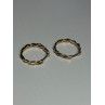 10K YELLOW GOLD  DIAMONDS 0.3 CARAT EARRINGS LENGTH 18 mm