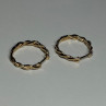 10K Yellow Gold Diamonds 0.3 Carat Earrings Length 18 mm