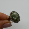 925 Sterling Silver Agate Ring Size 7