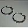 10K WHITE GOLD  DIAMONDS 0.9 CARAT EARRINGS LENGTH 34 mm