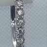 10K White Gold Diamonds 0.9 Carat Earrings Length 34 mm