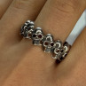 925 Sterling Silver Skull Custom Ring Size 14