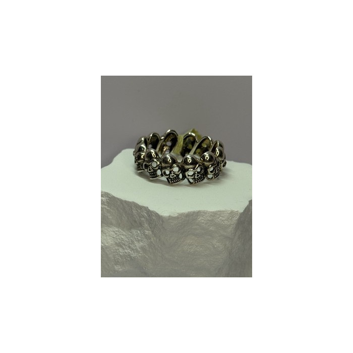 925 STERLING SILVER SKULL CUSTOM RING SIZE 14