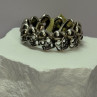 925 Sterling Silver Skull Custom Ring Size 14