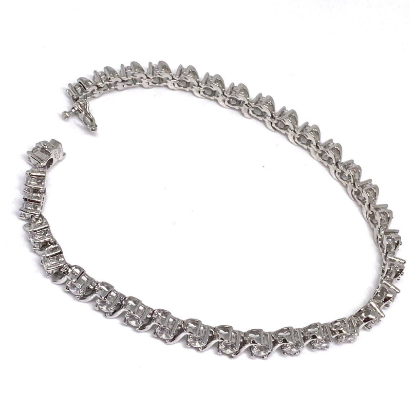 925 Sterling Silver CZ Bracelet