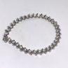 925 Sterling Silver CZ Bracelet 7.7 in