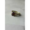 Vintage 925 Sterling Silver Spessartine Ring Size 9