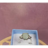 925 Sterling Silver Aventurine Ring Size 6.5