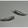 10K WHITE GOLD  DIAMONDS 0.9 CARAT EARRINGS LENGTH 26 mm