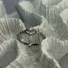 925 Sterling Silver CZ Heart Ring Size 8