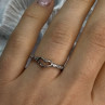 925 Sterling Silver CZ Heart Ring Size 8
