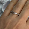 925 Sterling Silver CZ Heart Ring Size 8