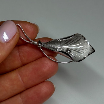 925 Sterling Silver Flower Brooch