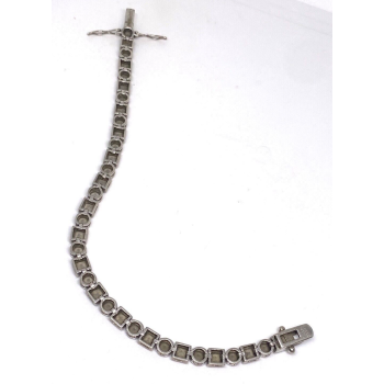 925 Sterling Silver CZ Bracelet