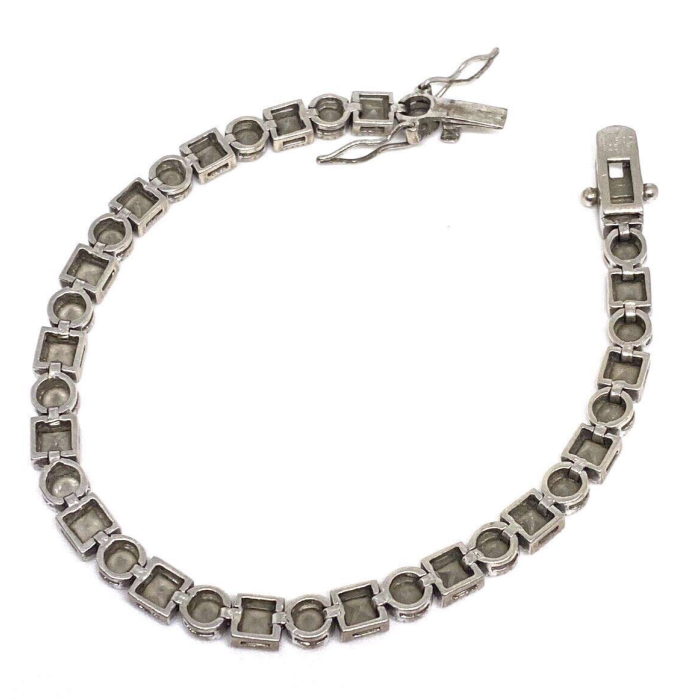925 Sterling Silver CZ Bracelet