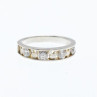 925 Sterling Silver White Topaz Ring Size 8 Disney