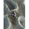 925 Sterling Silver Amethyst Ring Size 7.5
