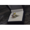 925 Sterling Silver Multicolor CZ Ring Size 9