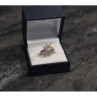 925 Sterling Silver Multicolor CZ Ring Size 9