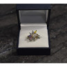 925 Sterling Silver Multicolor CZ Ring Size 9