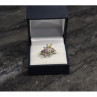925 Sterling Silver Multicolor CZ Ring Size 9