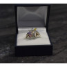 925 Sterling Silver Multicolor CZ Ring Size 9