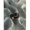 925 Sterling Silver Amethyst & Beryl Ring Size 7
