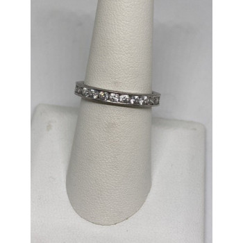 925 Sterling Silver CZ Ring Size 8