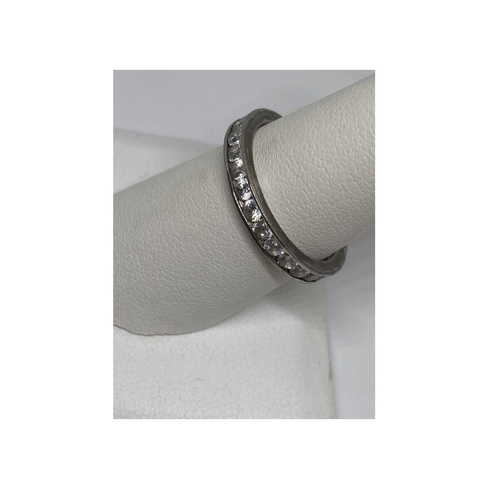 925 Sterling Silver CZ Ring Size 8