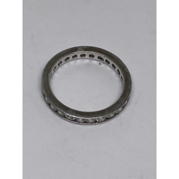 925 Sterling Silver CZ Ring Size 8