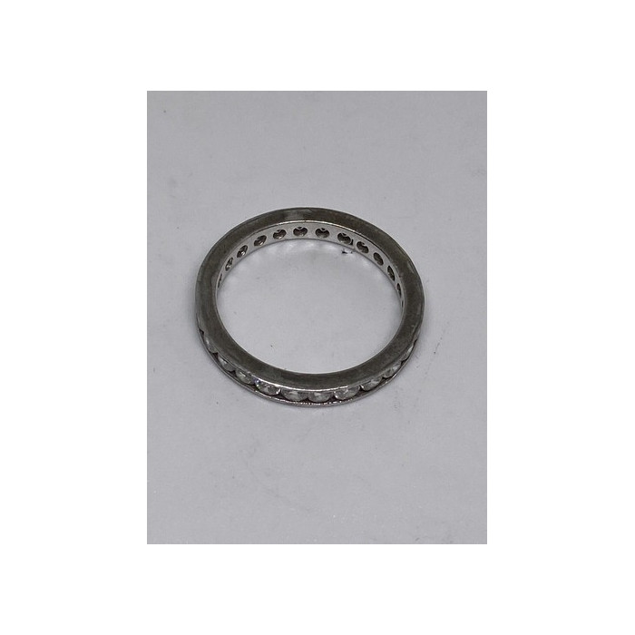 925 Sterling Silver CZ Ring Size 8