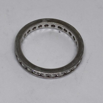 925 Sterling Silver CZ Ring Size 8