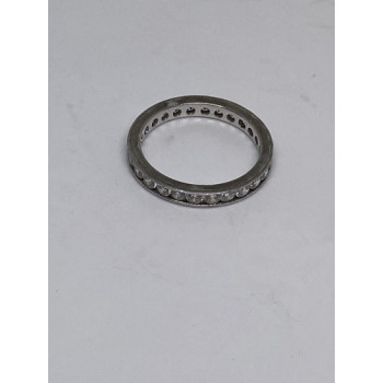 925 Sterling Silver CZ Ring Size 8