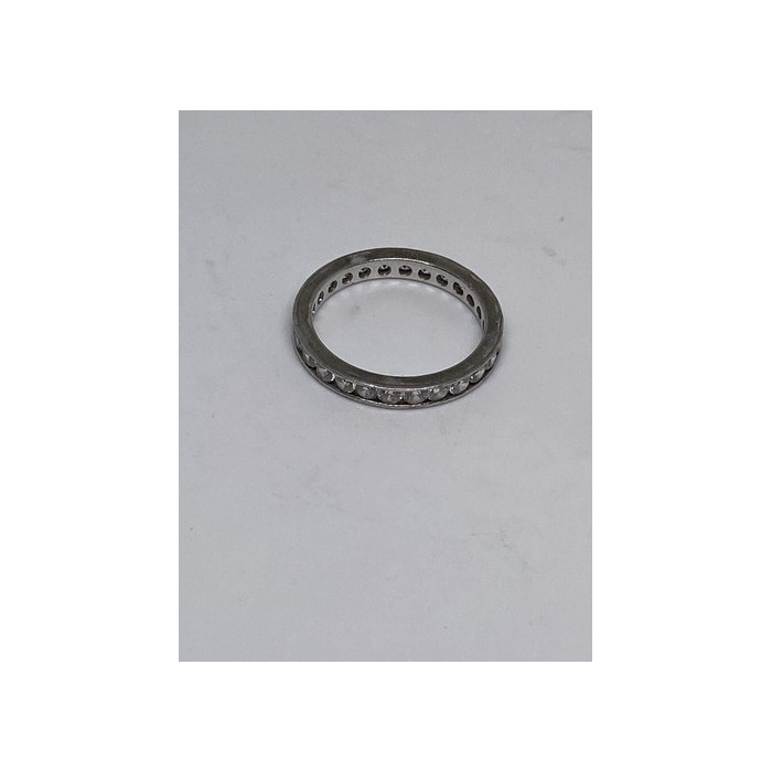 925 Sterling Silver CZ Ring Size 8