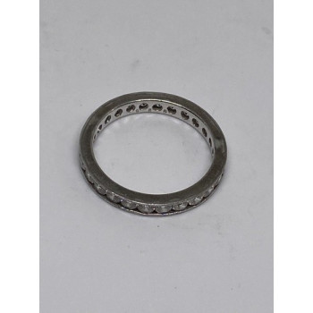 925 Sterling Silver CZ Ring Size 8